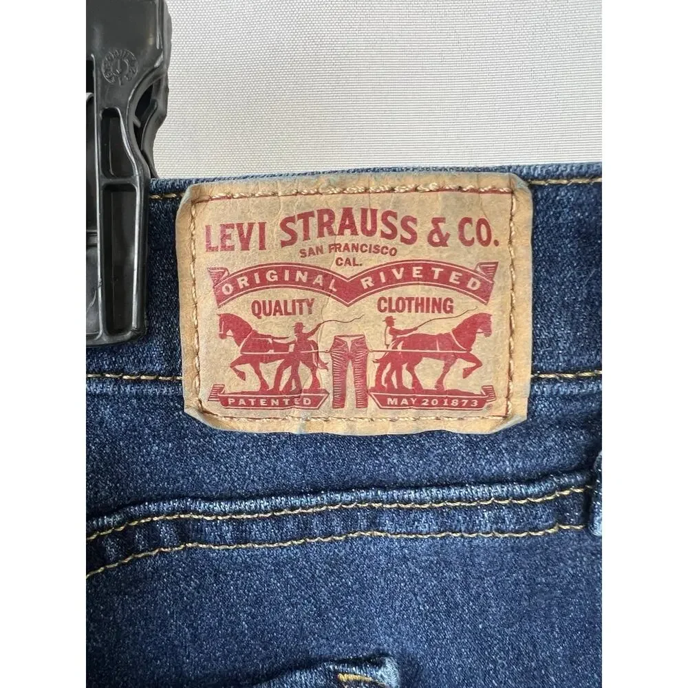 Levi's 311 Shaping Skinny Jeans Women's 33 Medium Wash Blue Stretch Denim Pants